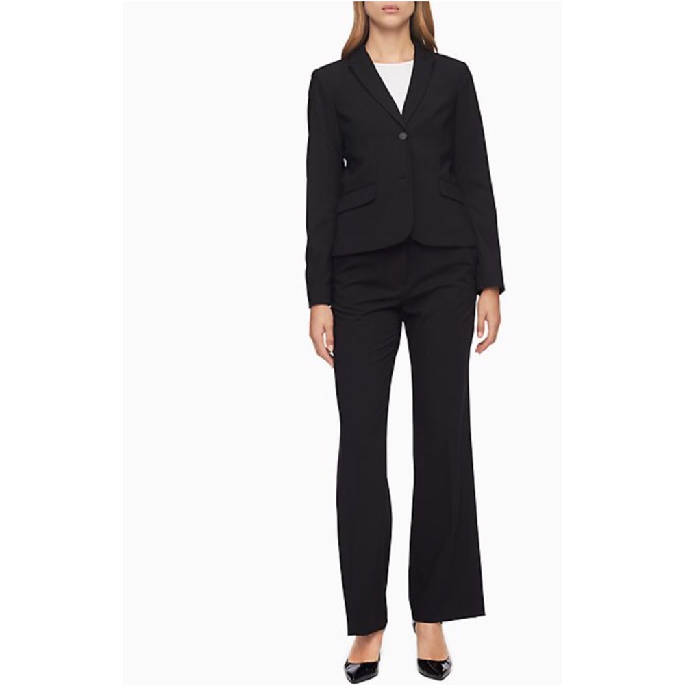 Calvin Klein Two Button Black Suit Jacket - Picture 2 of 12